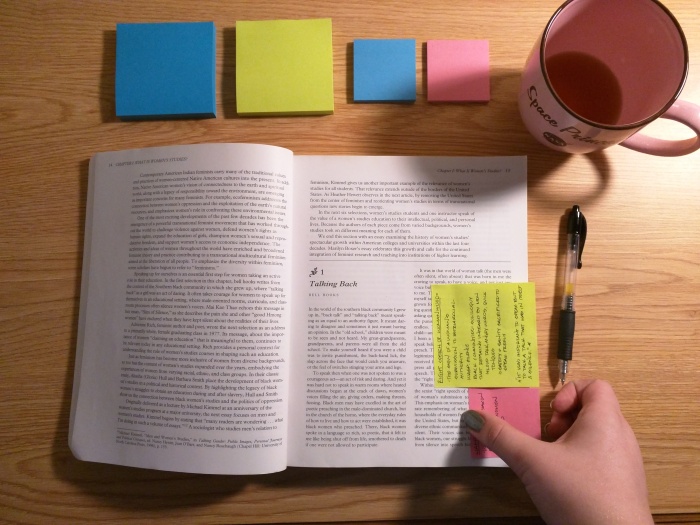 Placing my stickies onto my pages.